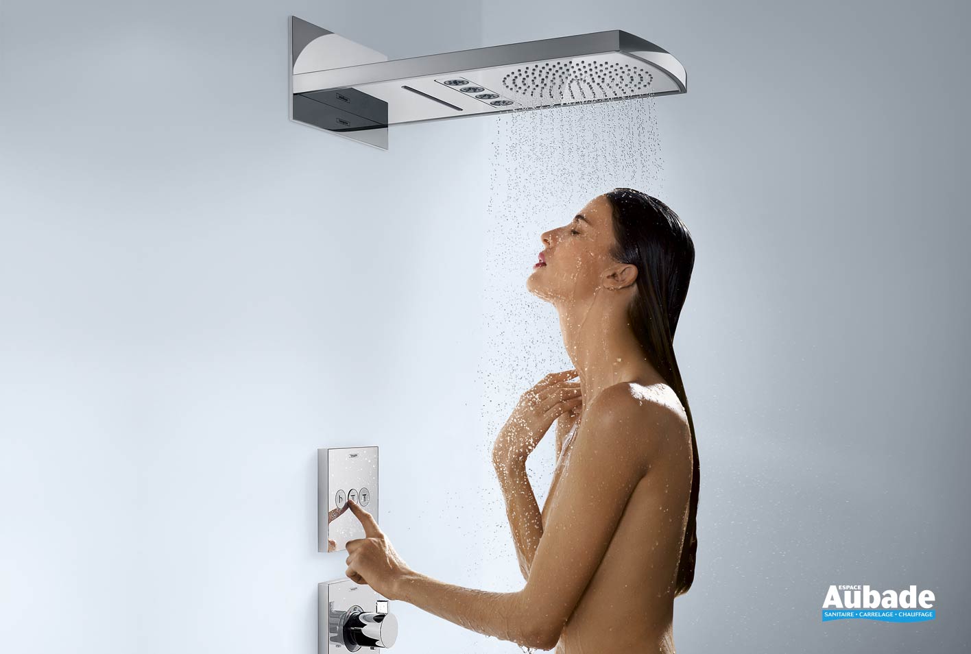 Colonne de douche Solution 3 fonctions Hansgrohe Espace Aubade