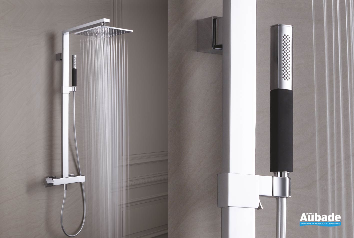 Colonne douche Strayt Carré Jacob Delafon Espace Aubade