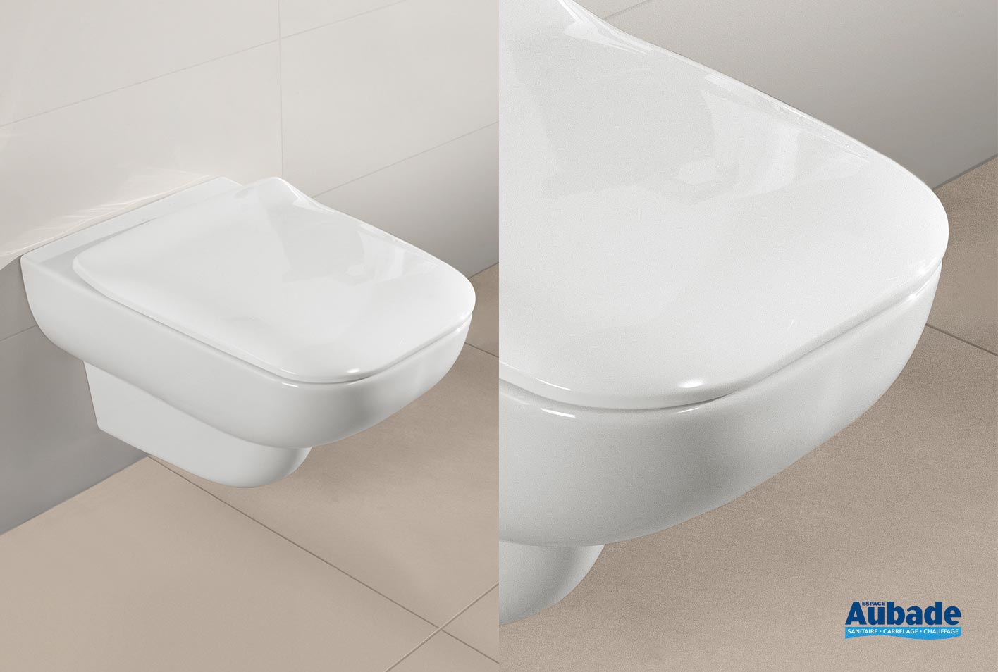 WC suspendu Villeroy & Boch Joyce Direct Flush | Espace Aubade