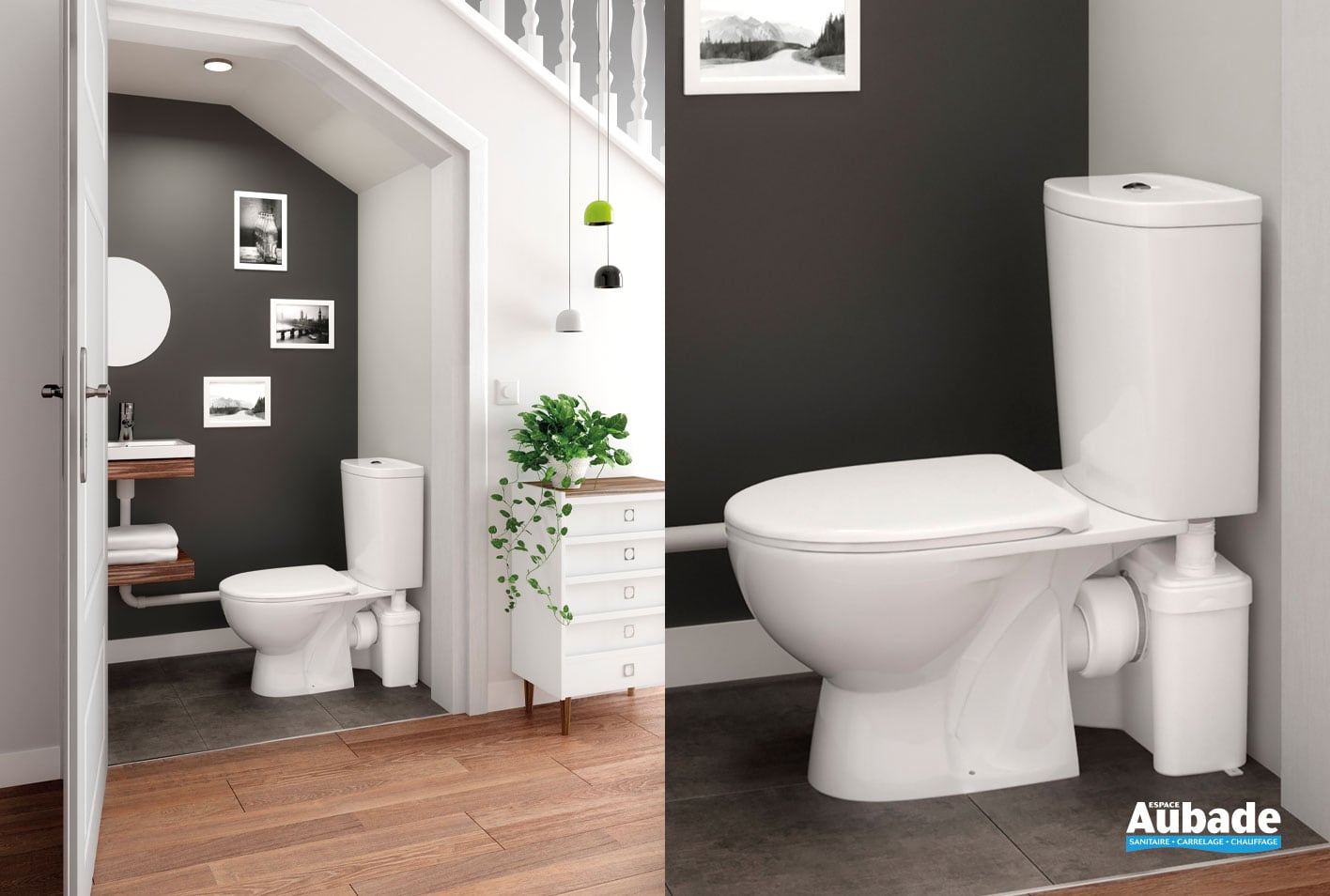 Sanibroyeur broyeur wc Watermatic W12 Espace Aubade