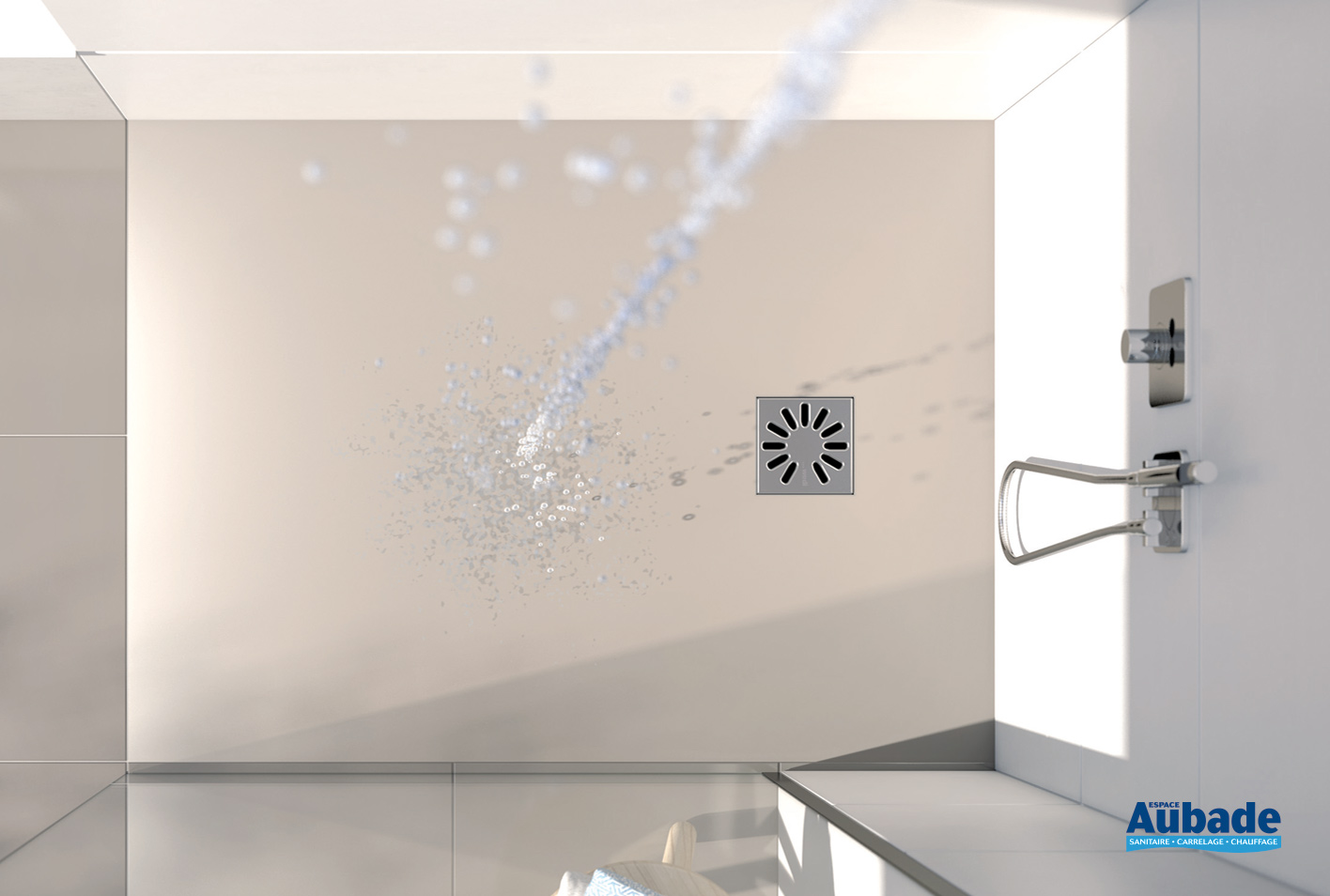 Douche à l'italienne wedi Fundo Fino Wedi Espace Aubade