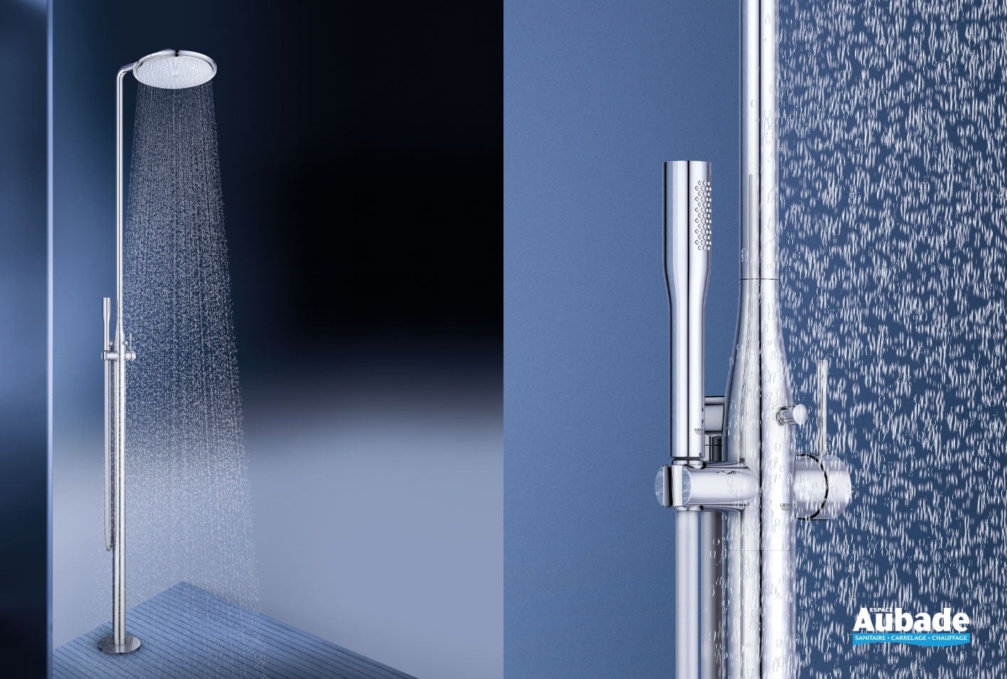 Colonne de douche Essence horssol Grohe Espace Aubade