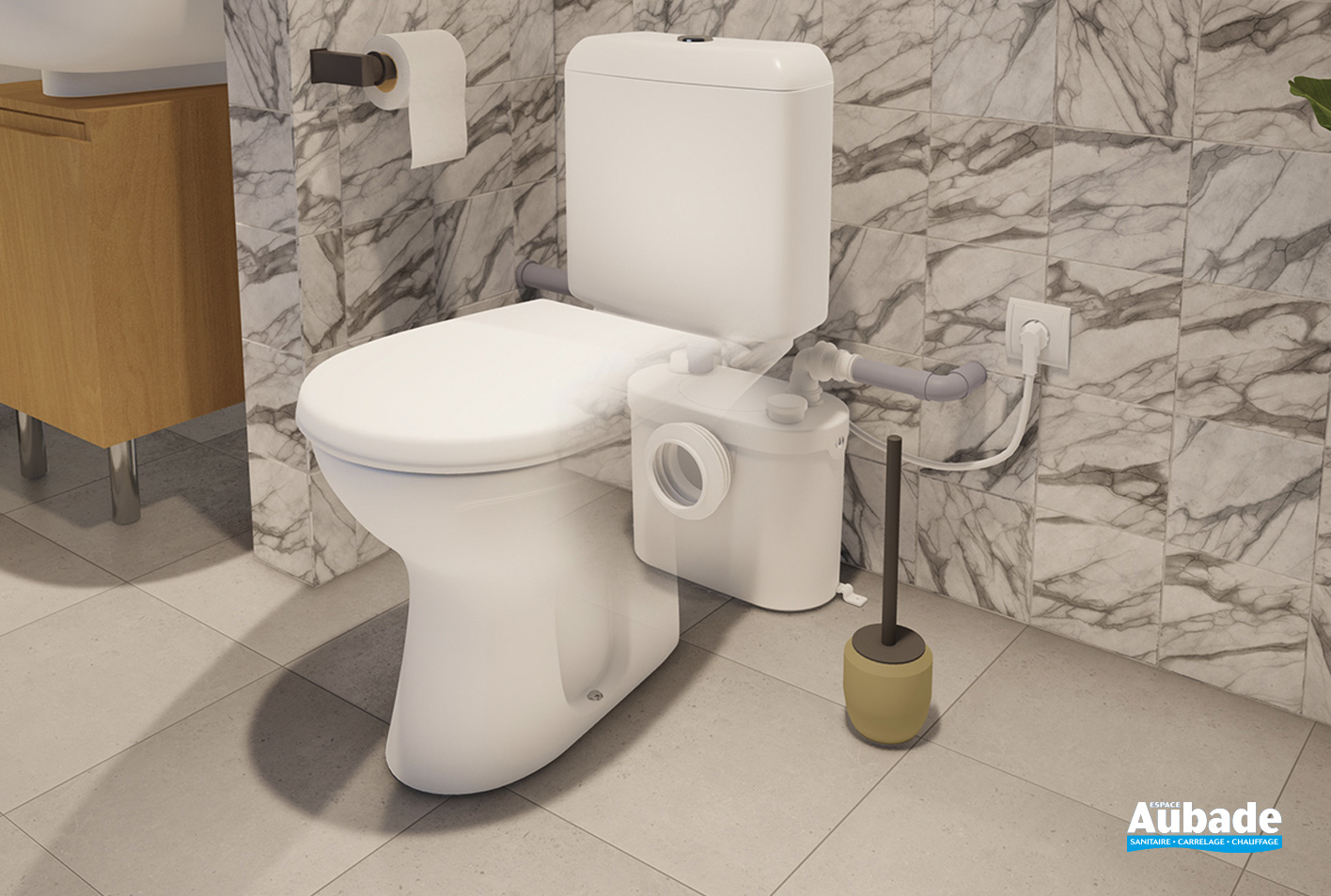 Broyeurs WC Sanibroyeur® Pro UP SFA | Espace Aubade