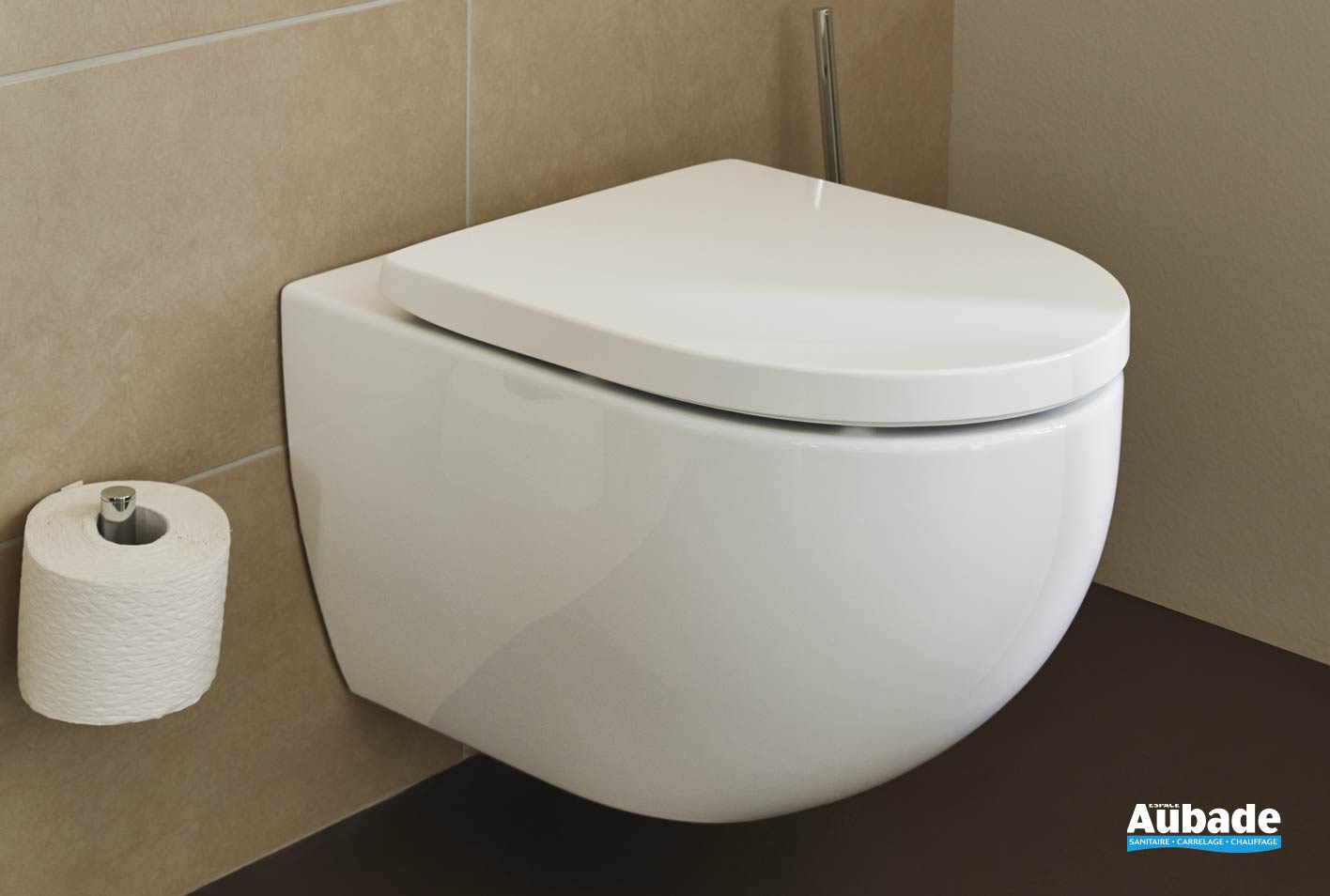 Abattant WC déclipsable pour WC suspendu