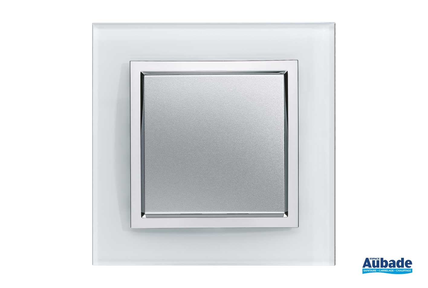 Hager Kallysta WK871 - Plaque Epure METALIA ALBA Alu Brossé (Sans