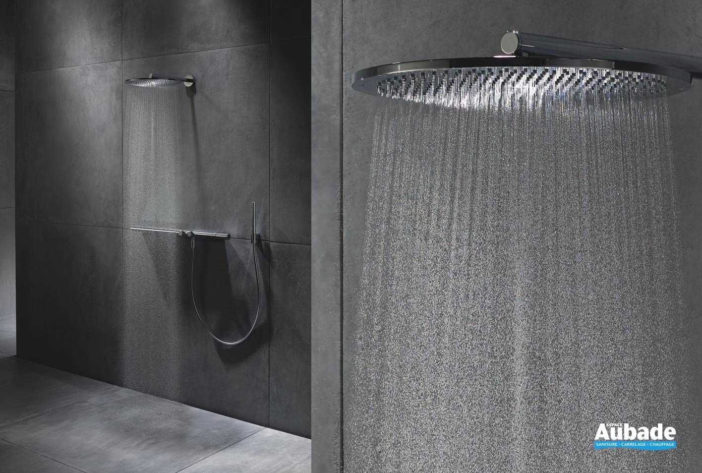 Colonne de douche Solution semi encastrée AXOR Axor Espace Aubade