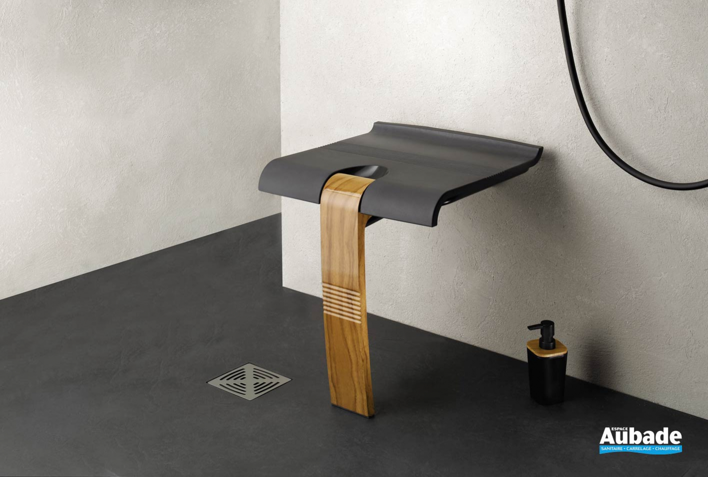 Si ge De Douche Escamotable Mural Pellet ASC Arsis Espace Aubade si-ge-de-douche-escamotable-mural-pellet-asc-arsis-espace-aubade