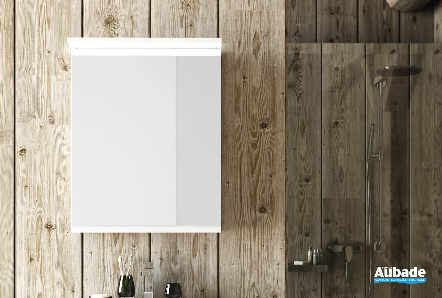 Armoire de toilette 1 Égoiste Decotec Espace Aubade