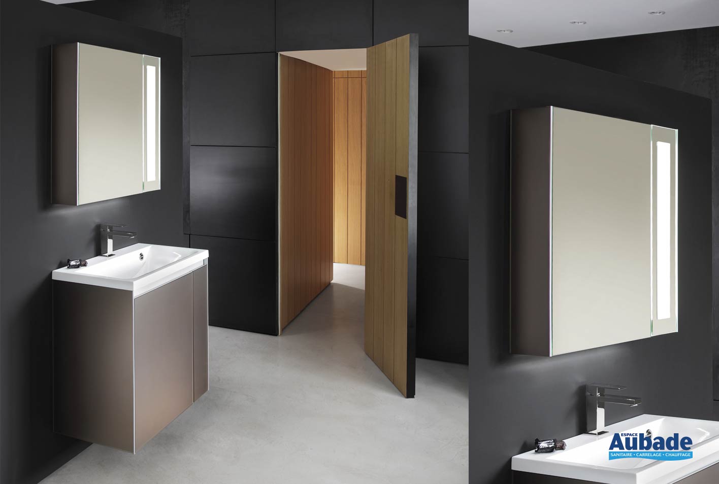Armoire de toilette lumineuse Smart Decotec Espace Aubade