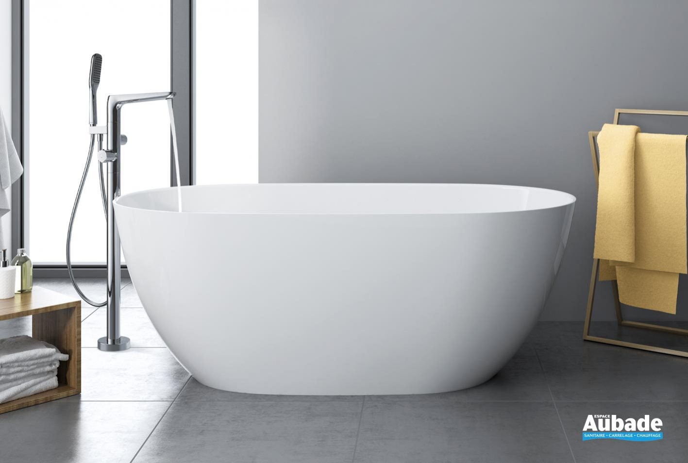 Baignoire Ilot Marine Aubade Creation Espace Aubade