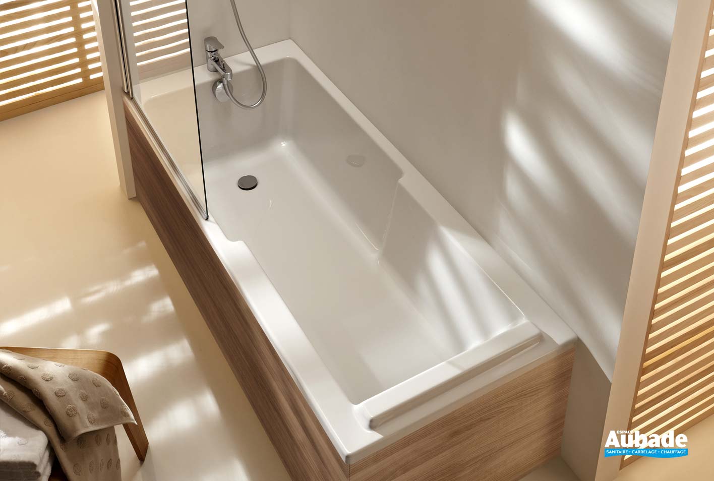 Baignoire baindouche Struktura Jacob Delafon Espace Aubade