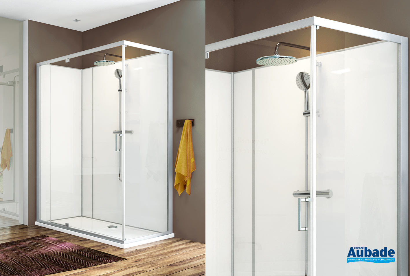 Cabine de douche Moorea 2 de Leda Espace Aubade