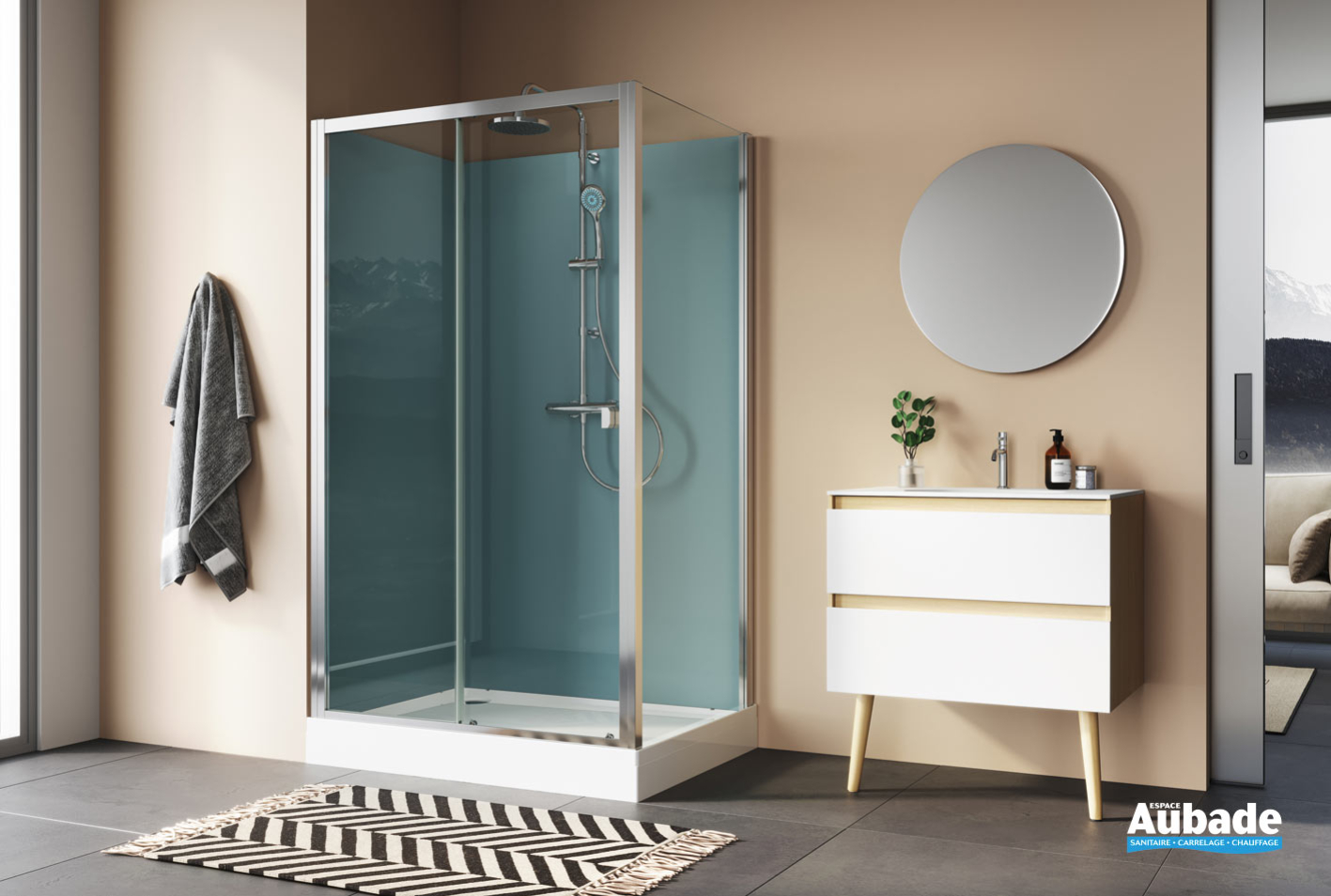 Cabines de douche intégrales Modul'R de Ronal | Espace Aubade