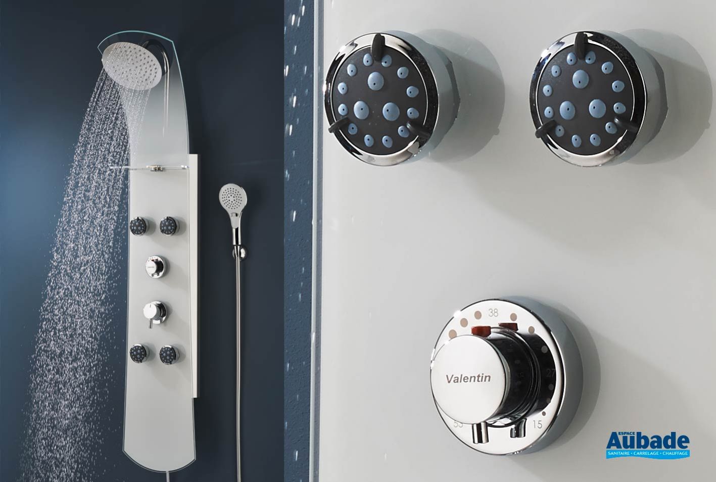 Hydrothérapie douchette & buses massage Nautilus Espace Aubade