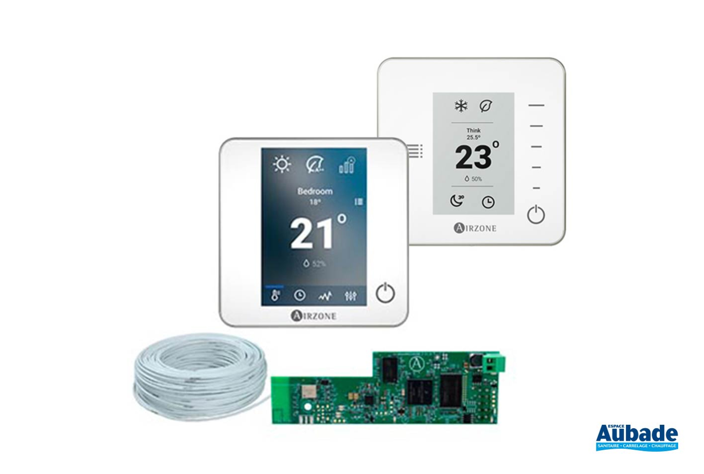 Pack Thermostats Bluezero et Think Radio AIRZONE Espace Aubade