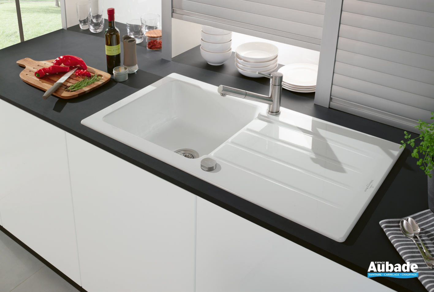 Évier Architectura 60 de Villeroy Boch Espace Aubade