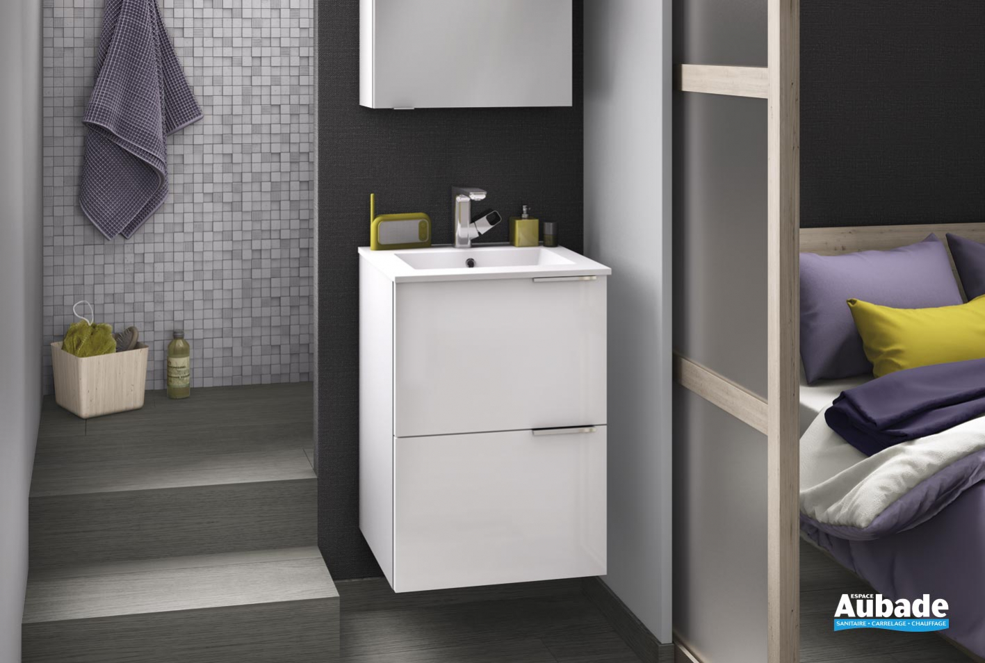 Meubles salle de bains Kub 50 Delpha Espace Aubade