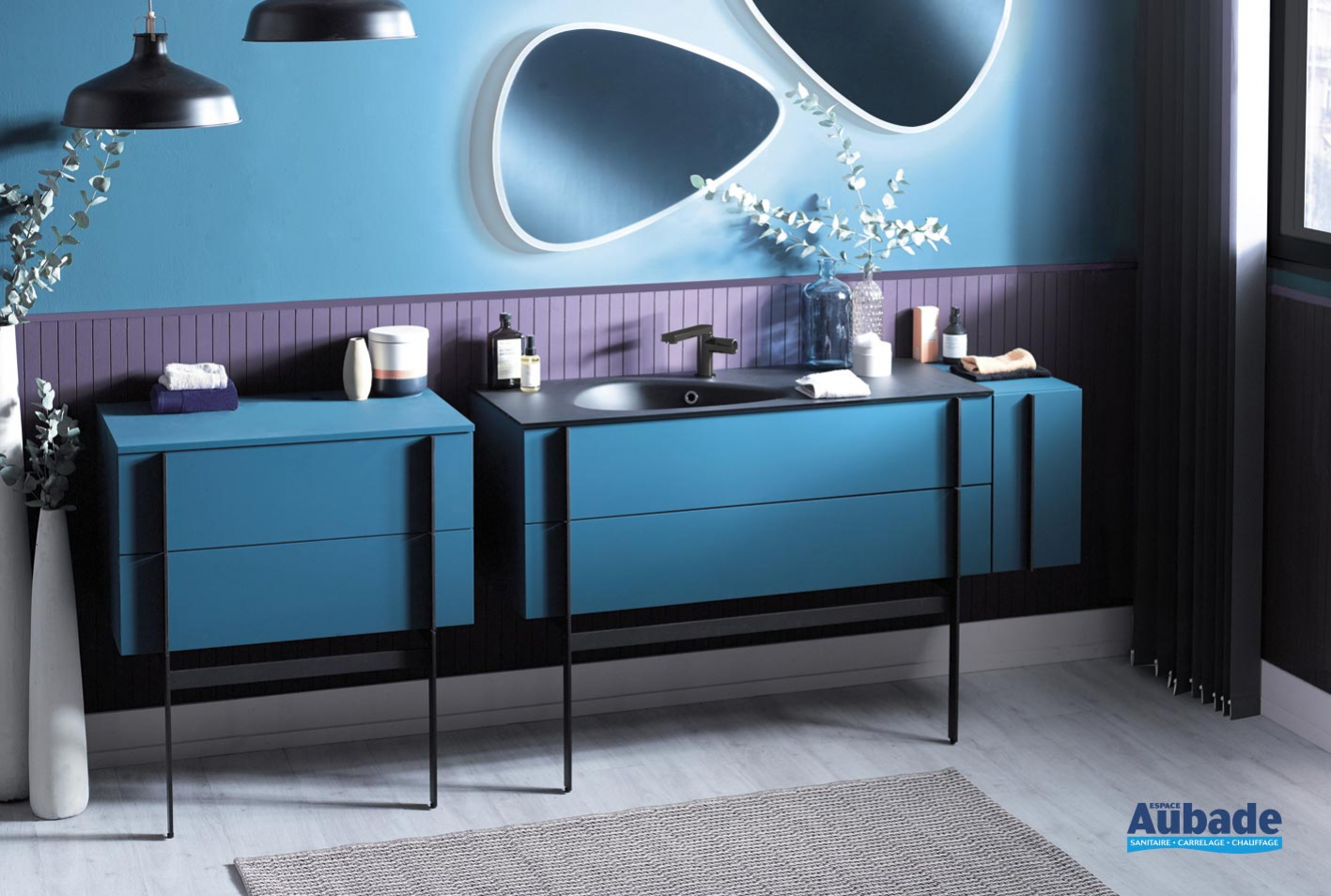 Meubles salle de bains Nouvelle Vague Jacob Delafon Espace Aubade