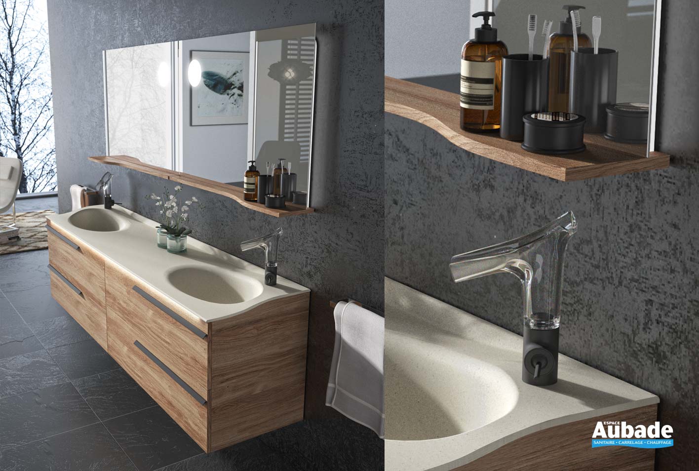 Meubles salle de bains Joya Ambiance Bain | Espace Aubade