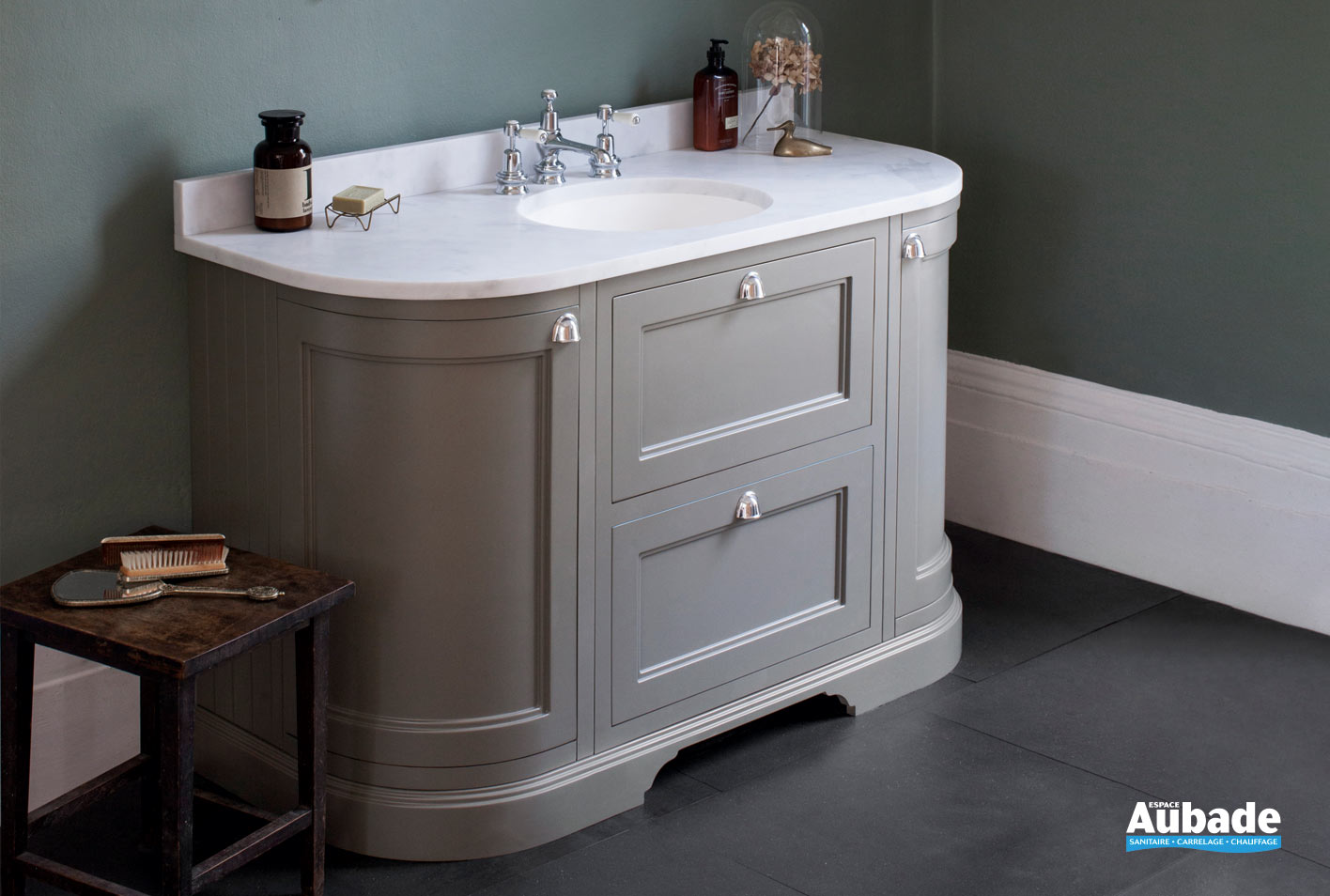 Meubles salle de bains Version sur pied 134 cm Burlington | Espace Aubade