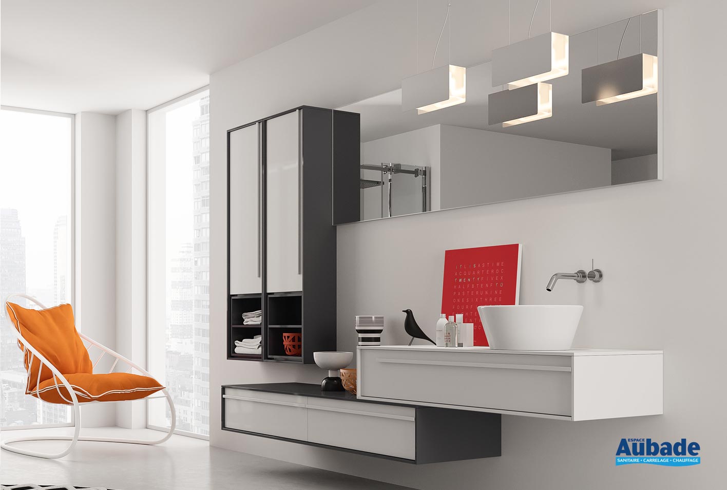 Meubles salle de bains design Inda Dieci | Espace Aubade