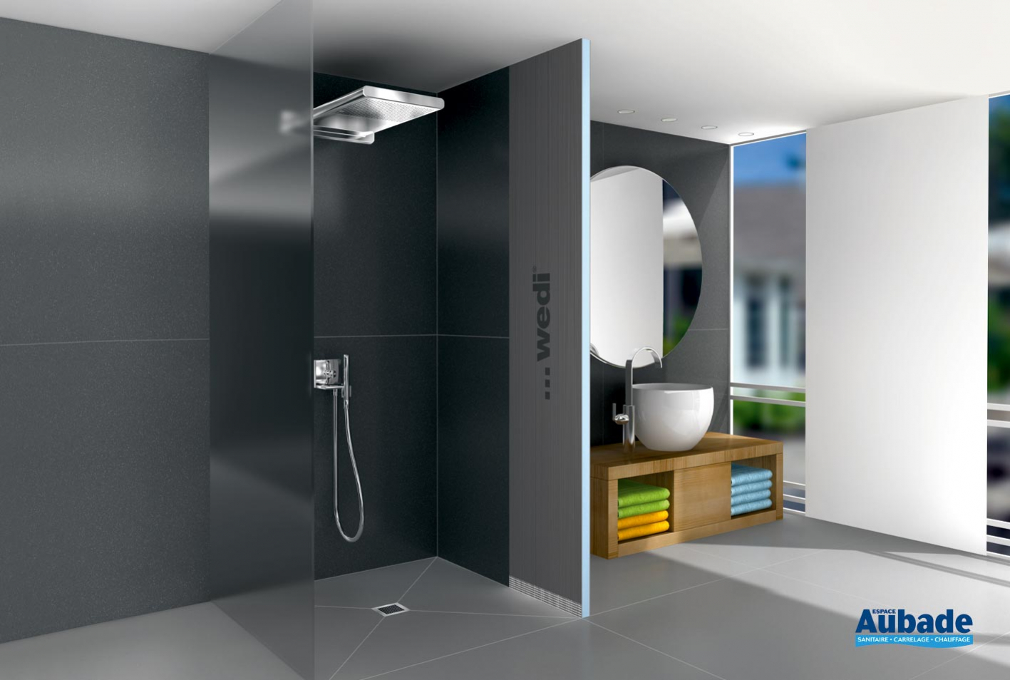 Panneaux de construction wedi prêts à carreler Espace Aubade