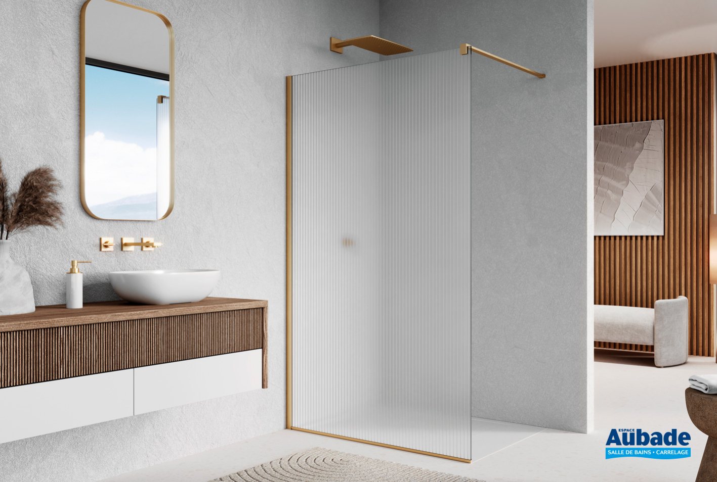 Paroi de douche walk in Lina Ronal | Espace Aubade