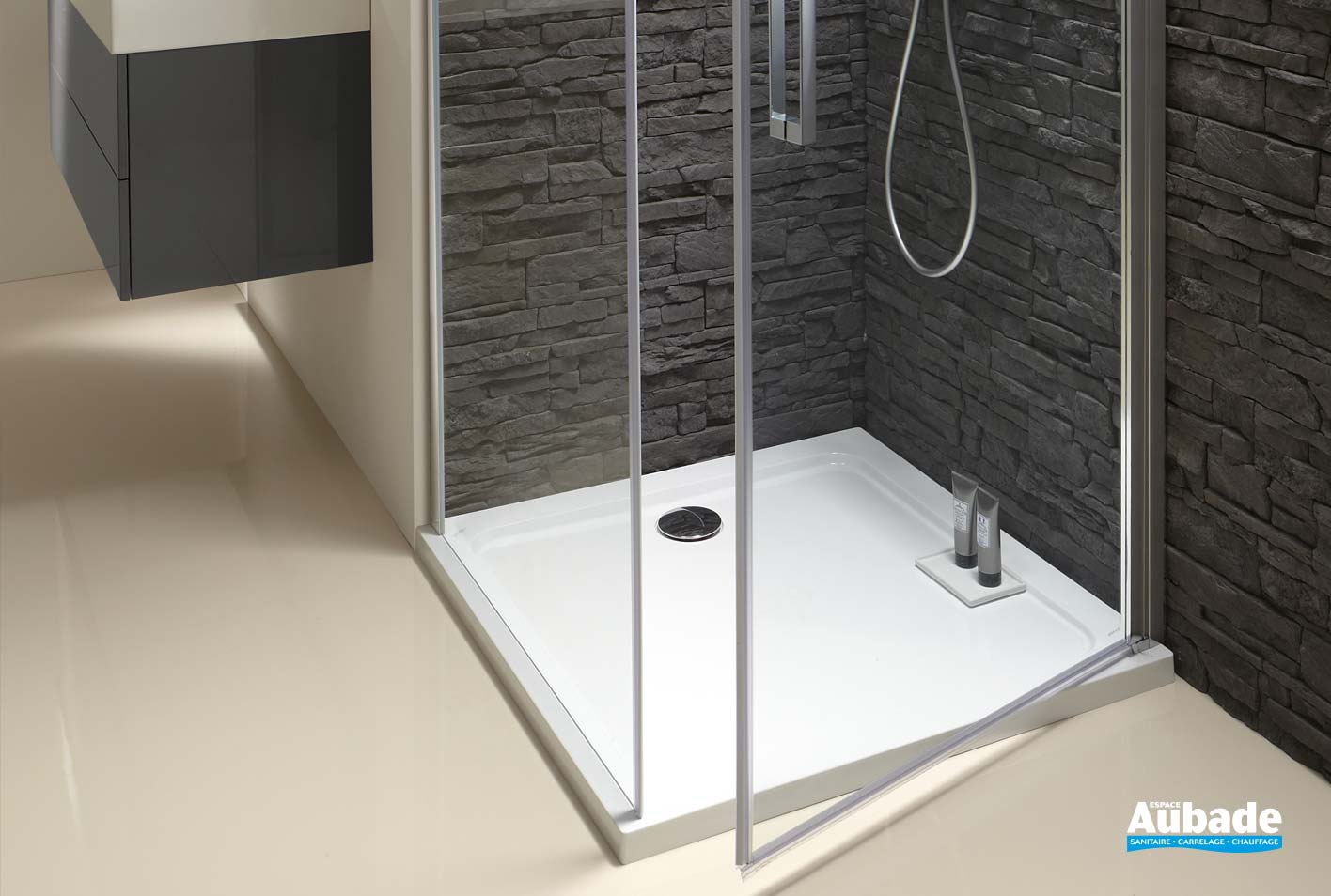 Porte de Douche pivotante Contra Jacob Delafon Espace Aubade