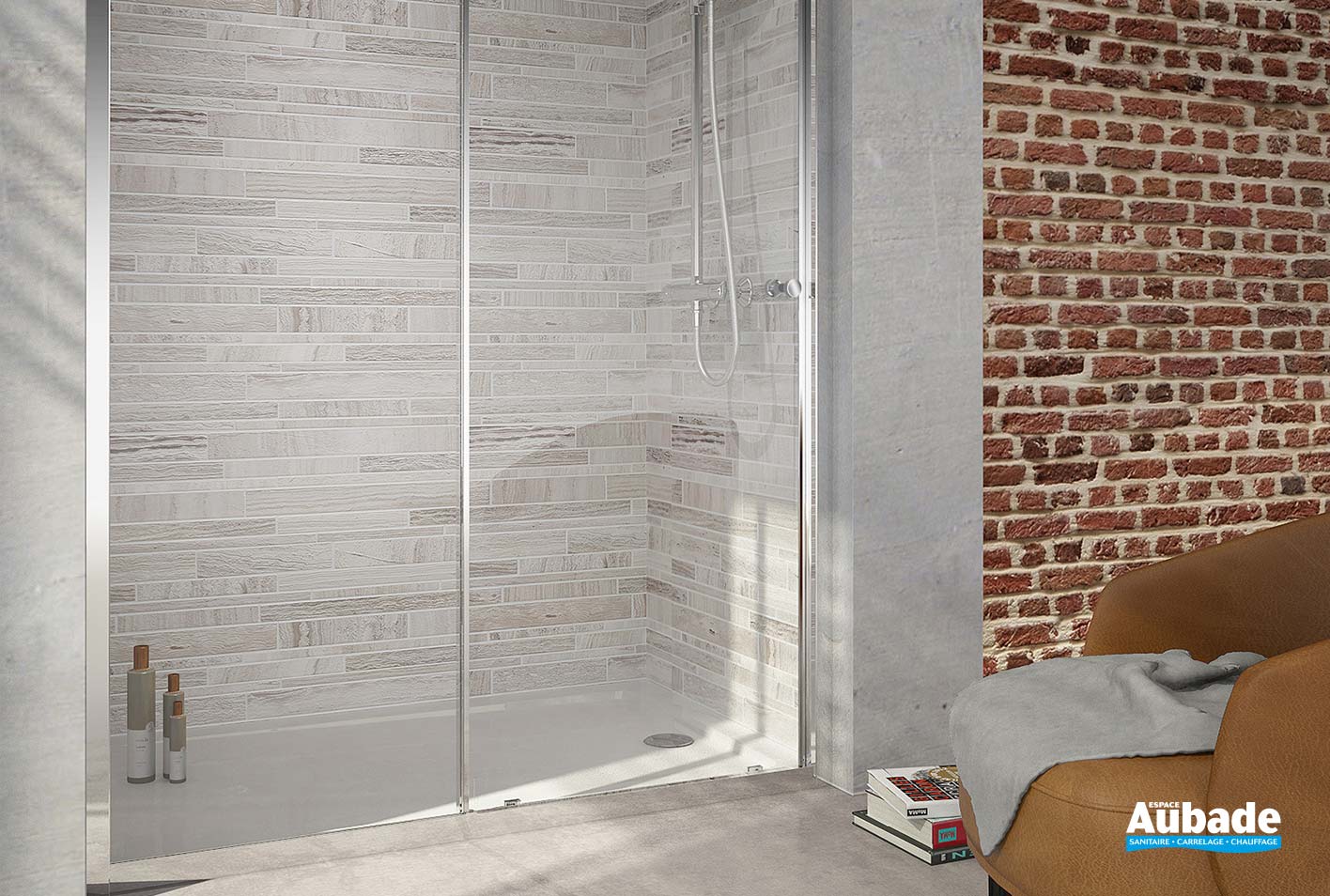 Paroi de Douche porte coulissante Serenity Jacob Delafon Espace Aubade