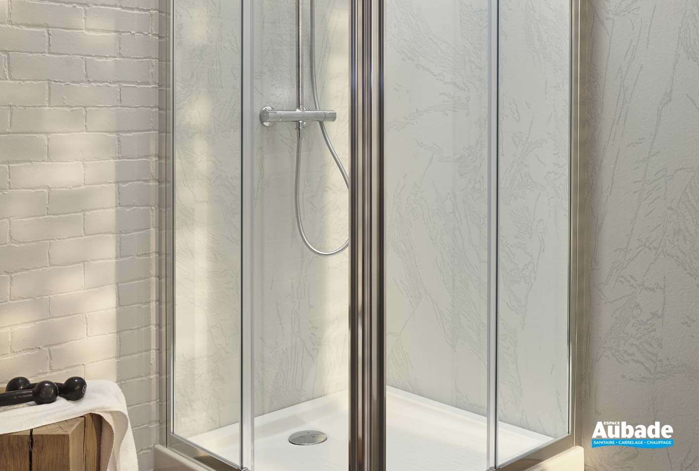 Paroi de Douche Serenity porte pivotante Jacob Delafon Espace Aubade