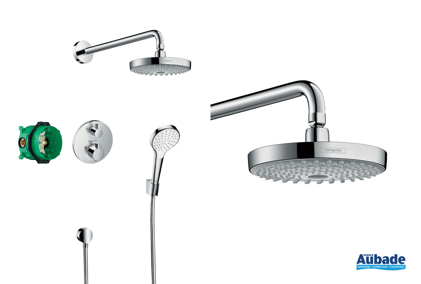 pour douche Solution encastrée Croma Select S 180 Hansgrohe