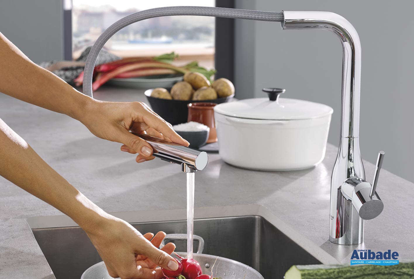 Robinet évier de cuisine Essence de Grohe