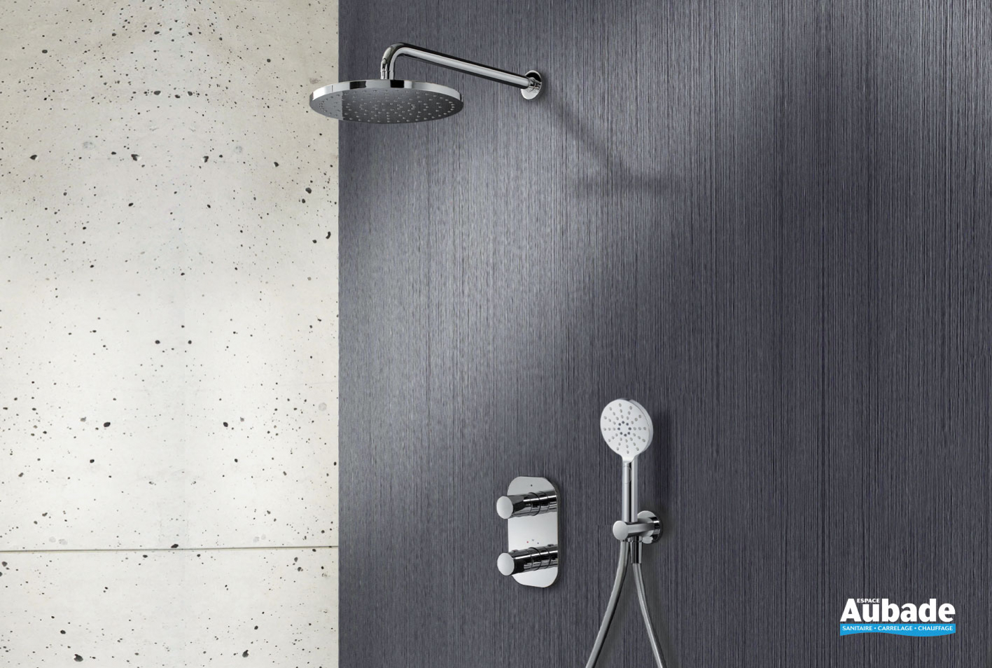 Pack encastré douche thermostatique Delta Cristina Espace Aubade