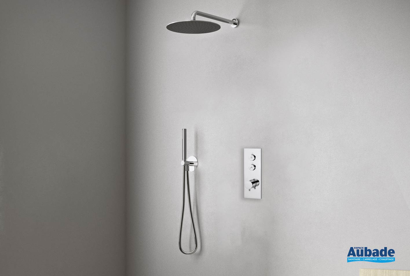 Ensemble douche encastrée Thermo Up de Cristina Espace Aubade