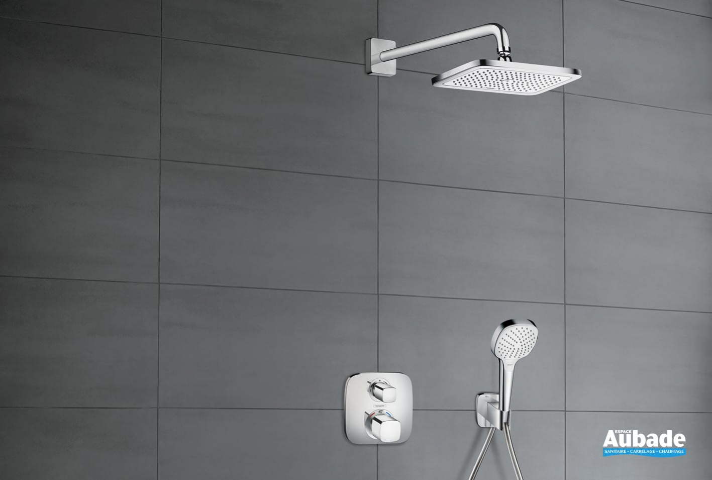 Ensemble de douche encastrée Croma E 280 / Ecostat E de Hansgrohe