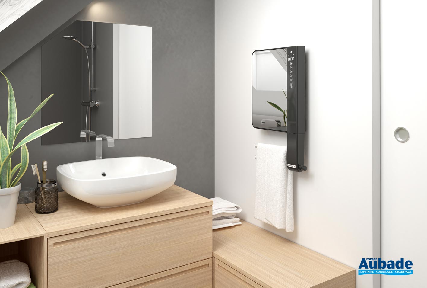 Radiateur Soufflant Salle De Bain Atlantic Sèche-serviettes électrique Illico 3 de Thermor | Espace Aubade