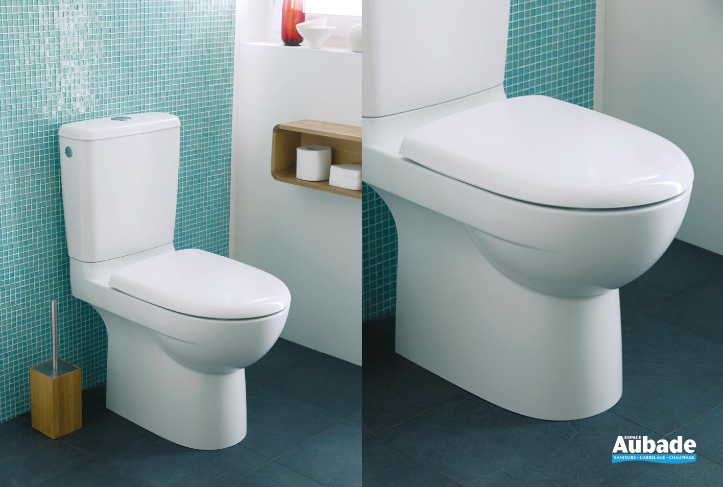 Toilettes : ensemble WC sortie orientable Allia Prima | Espace Aubade