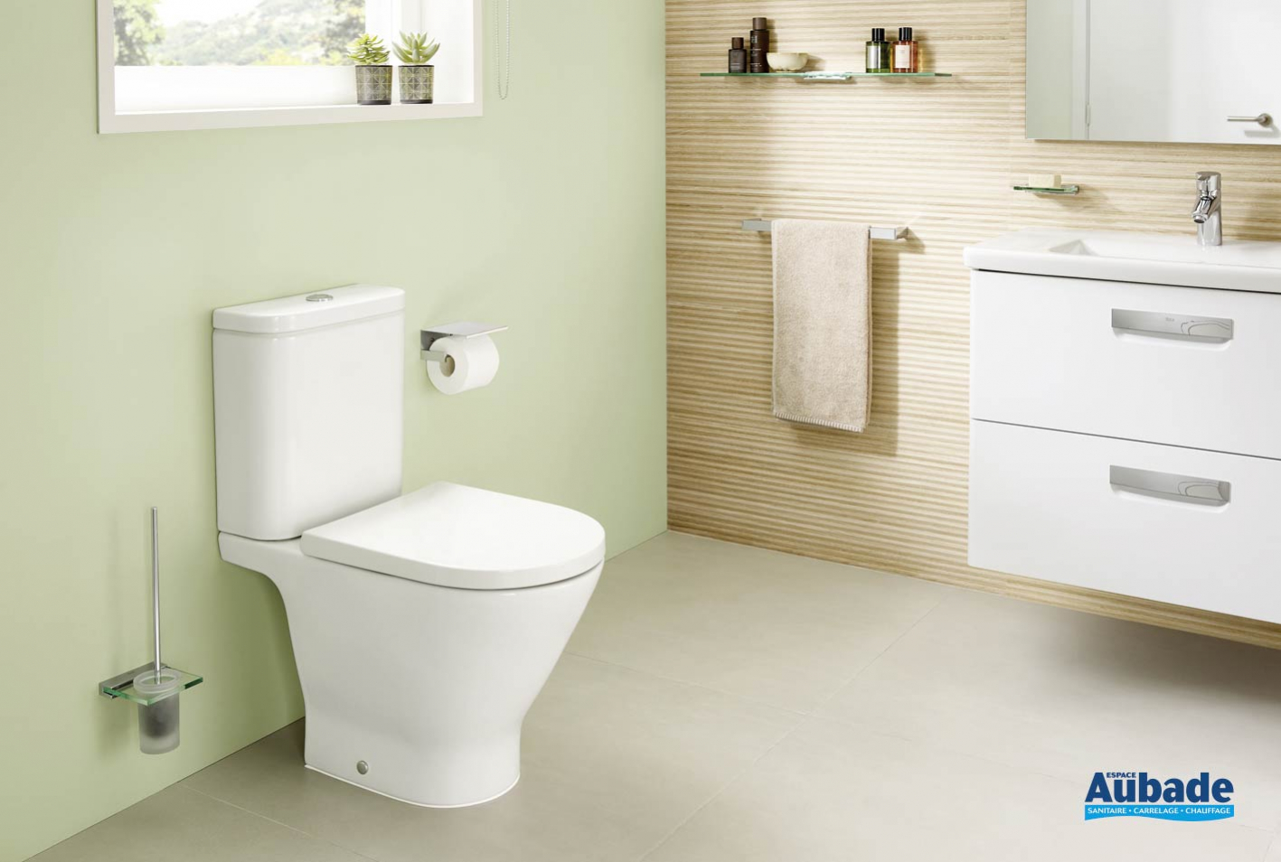 Pack WC The Gap Round sur pied de Roca Espace Aubade