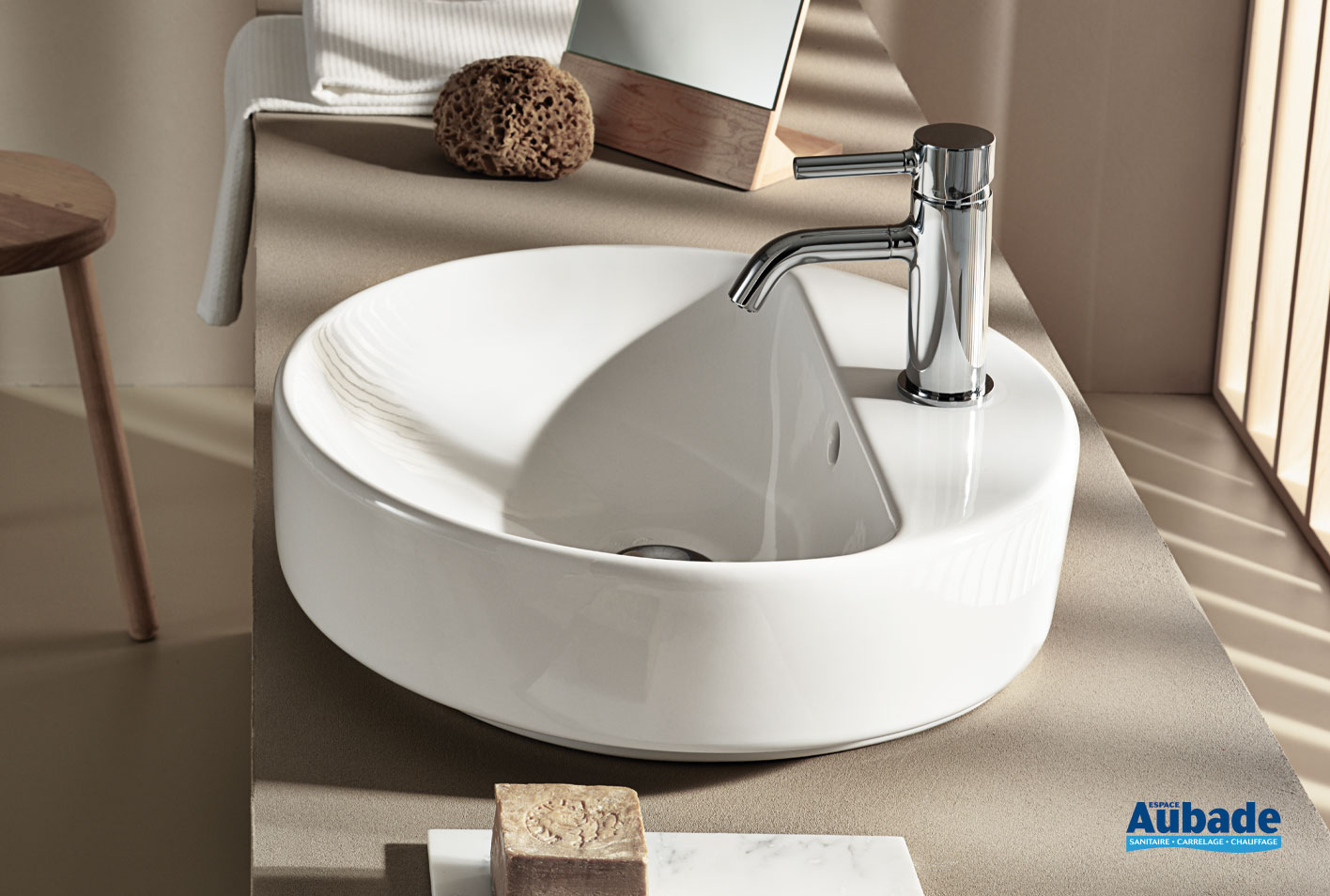 Geberit variform раковина с установкой на столешницу