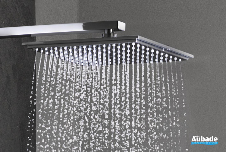 Hydrothérapie : douche de tête carrée Grohe Allure