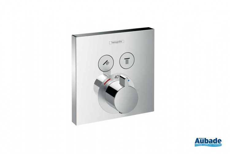 Set de finition pour mitigeur thermostatique ShowerSelect encastré avec 2 fonctions