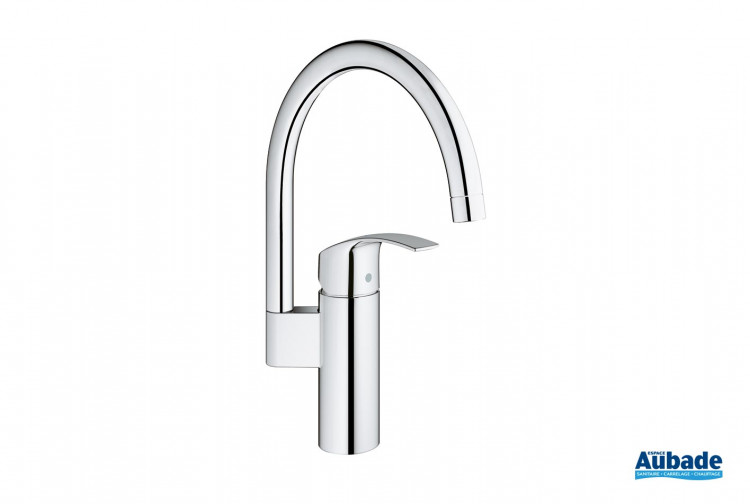 Mitigeur évier Eurosmart Grohe avec bec haut