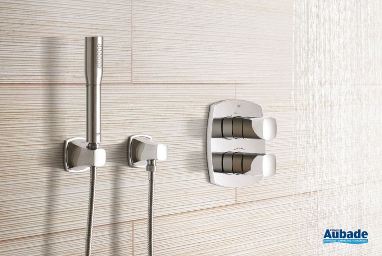 douchette support et flexible grohe grandera