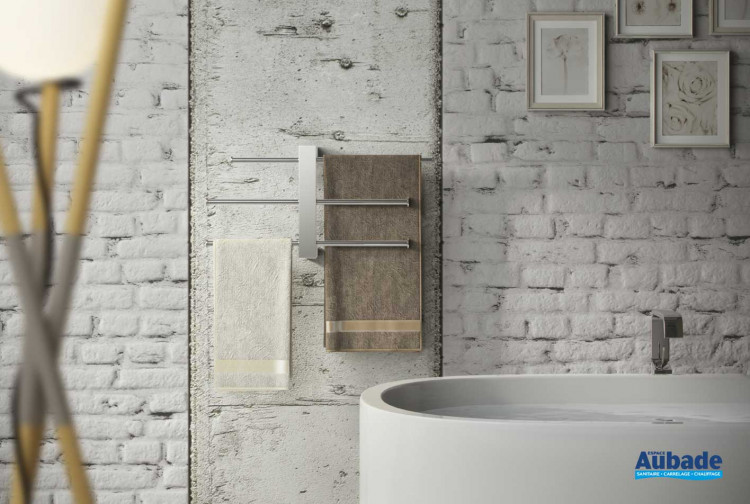 Porte serviette mural pour salle de bain - Classique - Acier inox