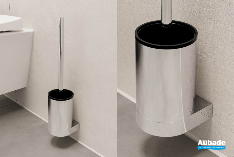 Pot en métal chromé