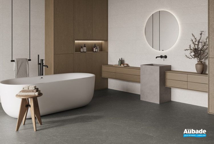 Collection Bergstein par Argenta Ceramica en coloris Light et Dark et décor Filo Light