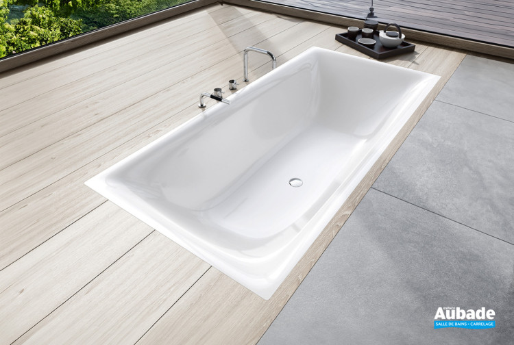 Baignoire rectangulaire en acier émaillé Silenio de la marque Kaldewei