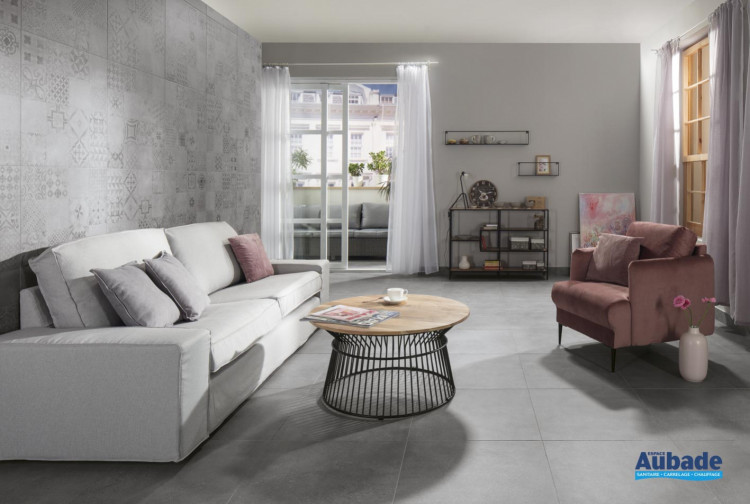 Carrelage sol intérieur Grenoble de Lasselsberger en coloris Gris & décor Gris