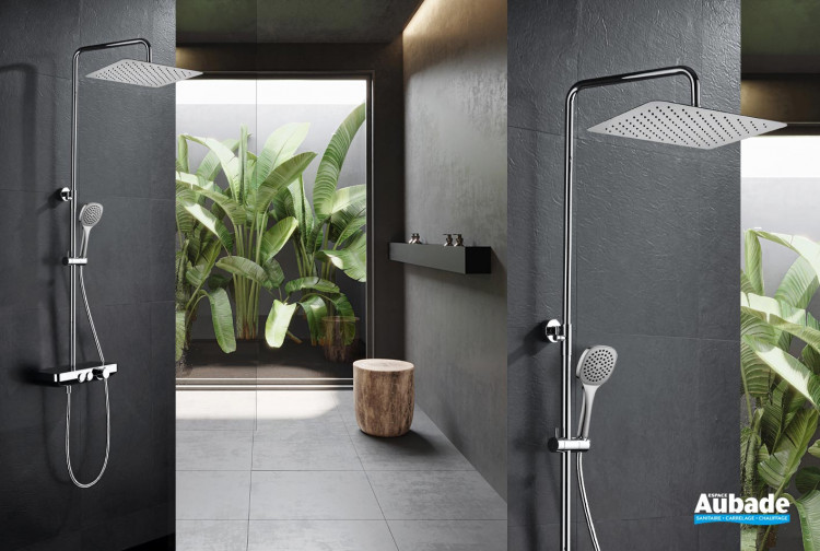 Colonne de douche thermostatique Drop Shower chromé de Paini France