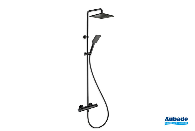 Colonne de douche thermostatique Theta cube Blackmat de Cristina Ondyna